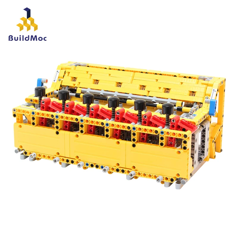 Buildmoc 4456 blocos de calculadora mecânica número educacional matemática calcular jogo brinquedos contagem material crianças