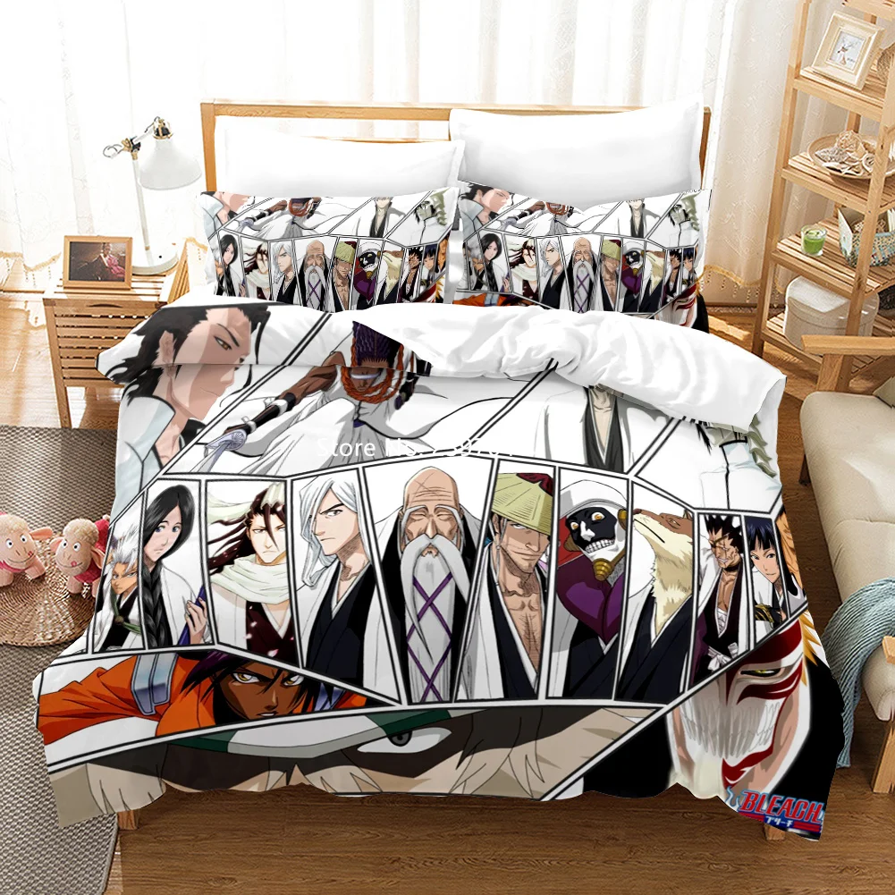 Hot-Anime-Bleach-3D-Bedding-Set-Children-s-Down-Quilt-Cover-Pillowcase ...