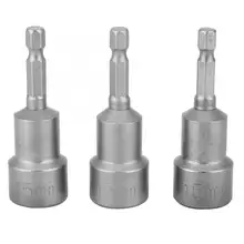 3 шт. 15 мм разъем сильно магнитная поверхность затемнение разъем для отвертки дрель отвертка гнездо Шестигранная розетка