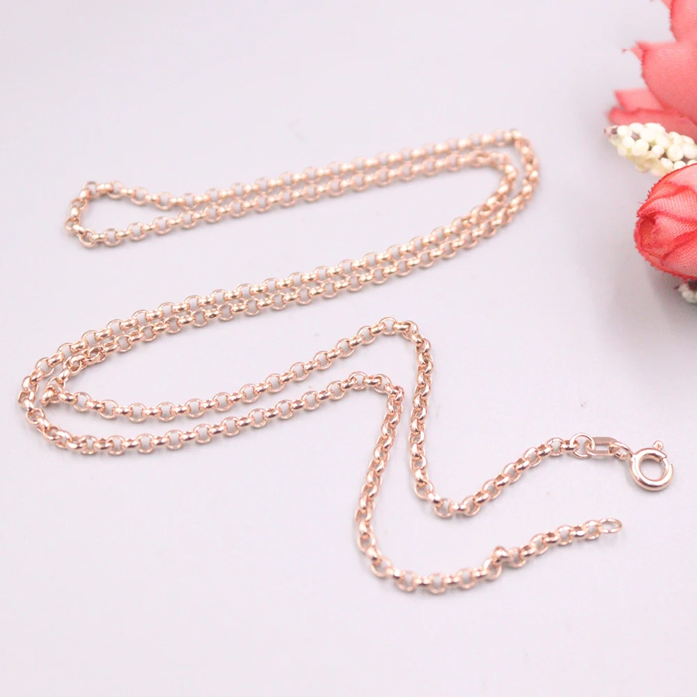 18K Rose Gold Necklace Women 