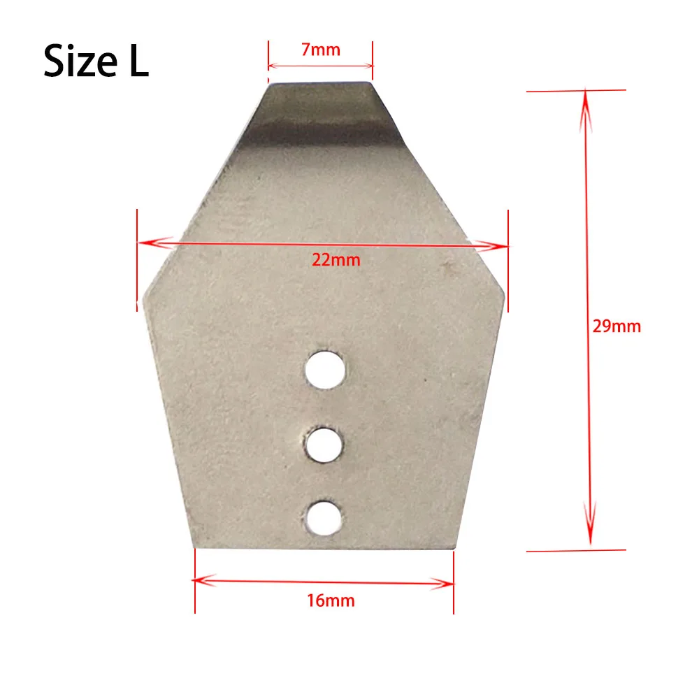 JonStar 20pcs/lot S/M/L Stainless Steel Swim Jig Blades M,Shakee Blades,Jig Dancer Blades Manufacture,Diy for jigs