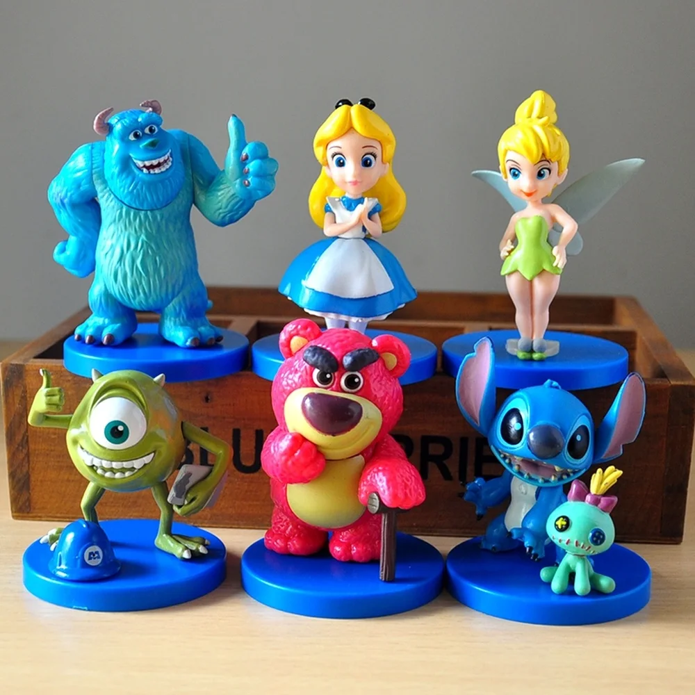 Disney Фигурки игрушки куклы Ститч Динь Белл Алиса Монстры университет Салли аниме
