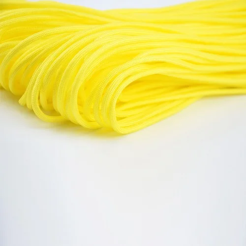 yellow paracode 06 27 colors 100 Meters Paracord 4mm 7 Strands Rope Paracord Parachute Cord Lanyard Rope Mil Spec Type III 7 Strand Core Paracord - Цвет: yellow paracode 06