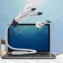 Стиль Cool Diver Frogman Light портативный ультра яркий для юсб лампа для чтения мини USB светодиодный светильник Гибкая светодиодная USB лампа USB гаджет