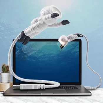 

New Style Cool Diver Frogman Light Portable Ultra Bright USB Reading Lamp Mini USB Led Lamp Flexible LED USB Light USB Gadget