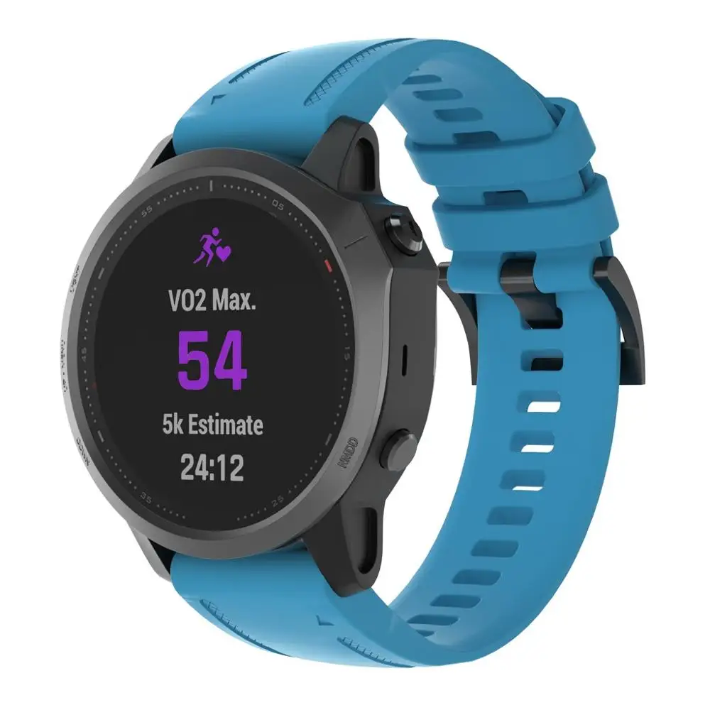 Для Garmin Fenix 6S ремешок мягкий силиконовый ремешок для часов быстросъемный ремешок для наручных часов аксессуары для умных часов Fenix6S 20 мм#1207
