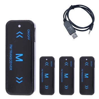 

4pcs Leixen VV-108 Mini Portable Walkie Talkie 0.5W UHF 400-480MHz 16CH with USB Power Eeaphone Ham Two-Way Radio Transceiver