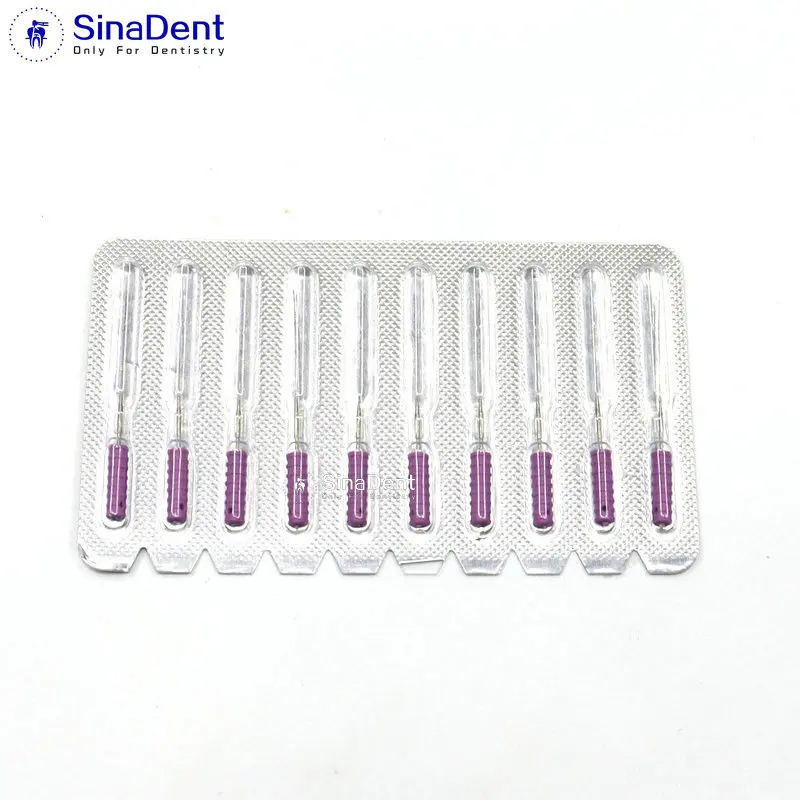 Стоматологическая колючей протяжки с ручкой 10 шт./упак. фокусным расстоянием 25 мм