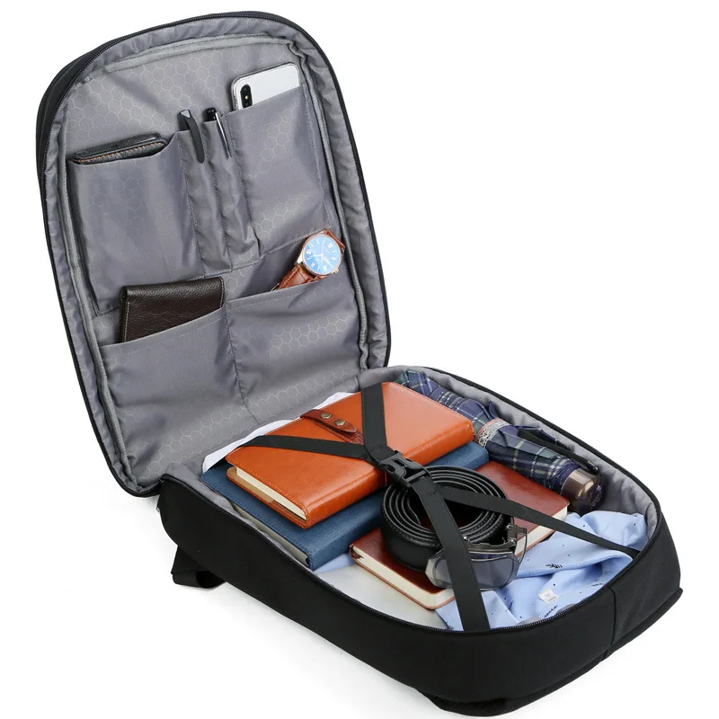 

Business Backpack Men's Large Capacity Intelligent USB Charging STUDENT'S Backpack Travel Computer Bag Customizable