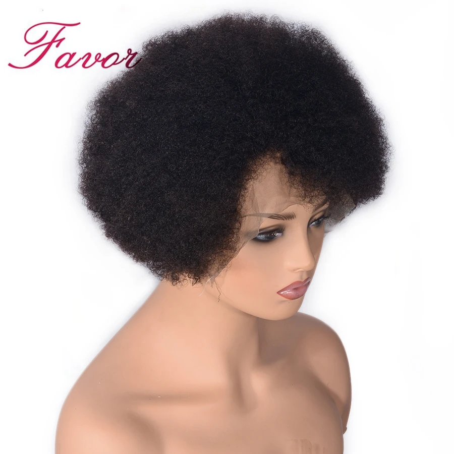 Афро кудрявые вьющиеся волосы на фронте шнурка человеческие волосы парики предварительно сорвал натуральный волос перуанские волосы Remy