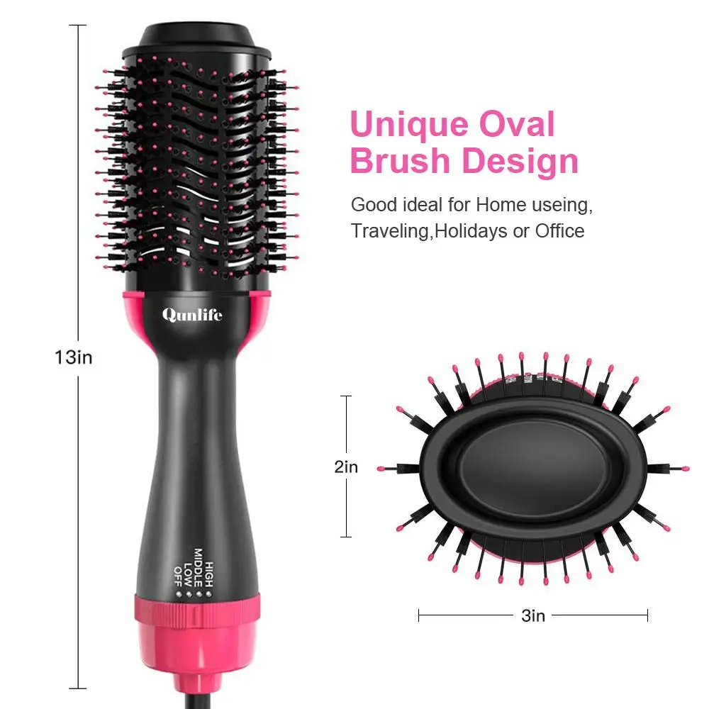 Tanie 2 w 1 suszarka do włosów szczotka elektryczna gorący grzebień do włosów ionic szczotka cios cios włosów drayer volumizer lokówki suche do włosów szczotka–prostownica