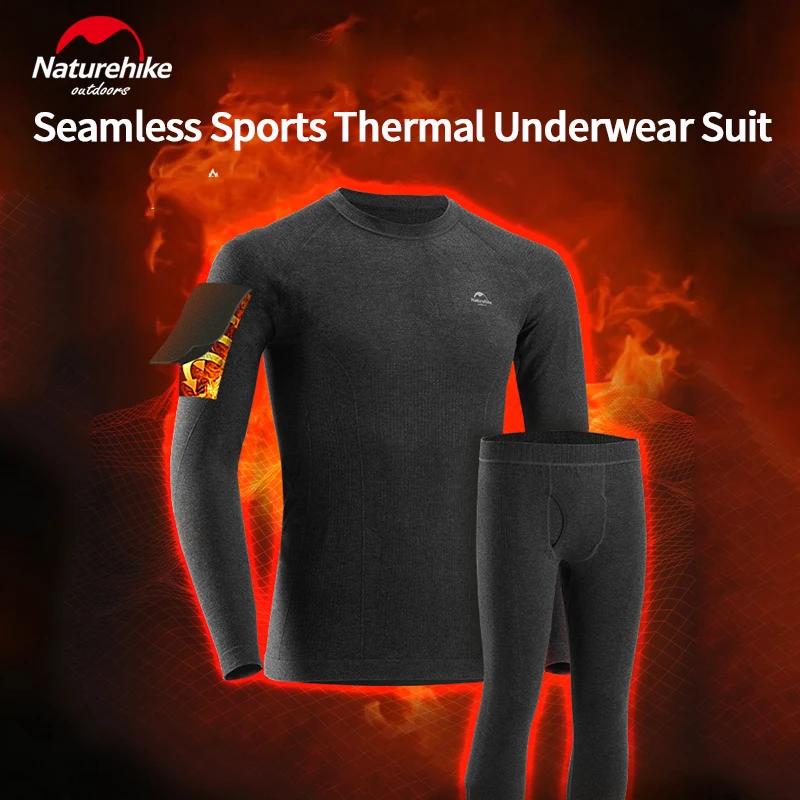 Теплое Нижнее белье Naturehike HeatMax для мужчин и женщин самонагревающееся зимнее