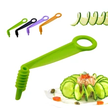 Pepino espiral slicer frutas e legumes rotativo corte multifuncional dispositivo de corte e corte faca cozinha criativa