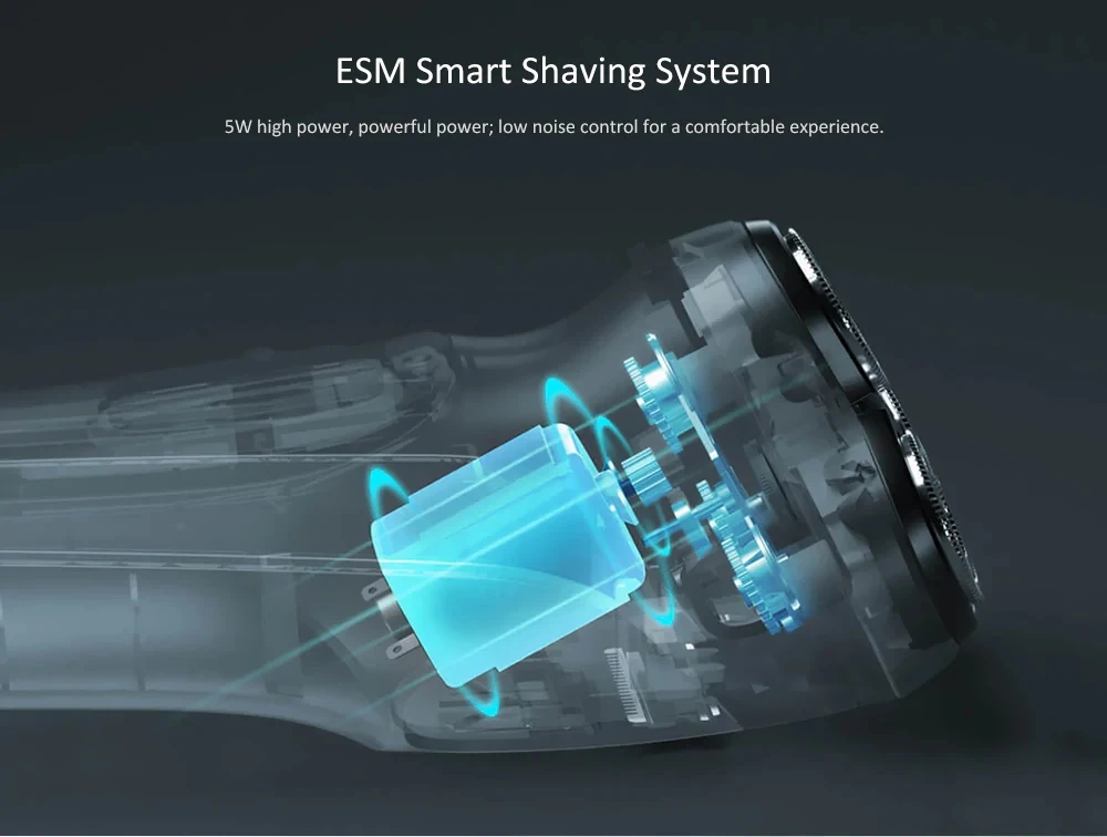 XIAOMI для мужчин для лица бритва Enchen BlackStone 3D умный электробритва моющийся type-C USB Перезаряжаемый станок для бритья бороды