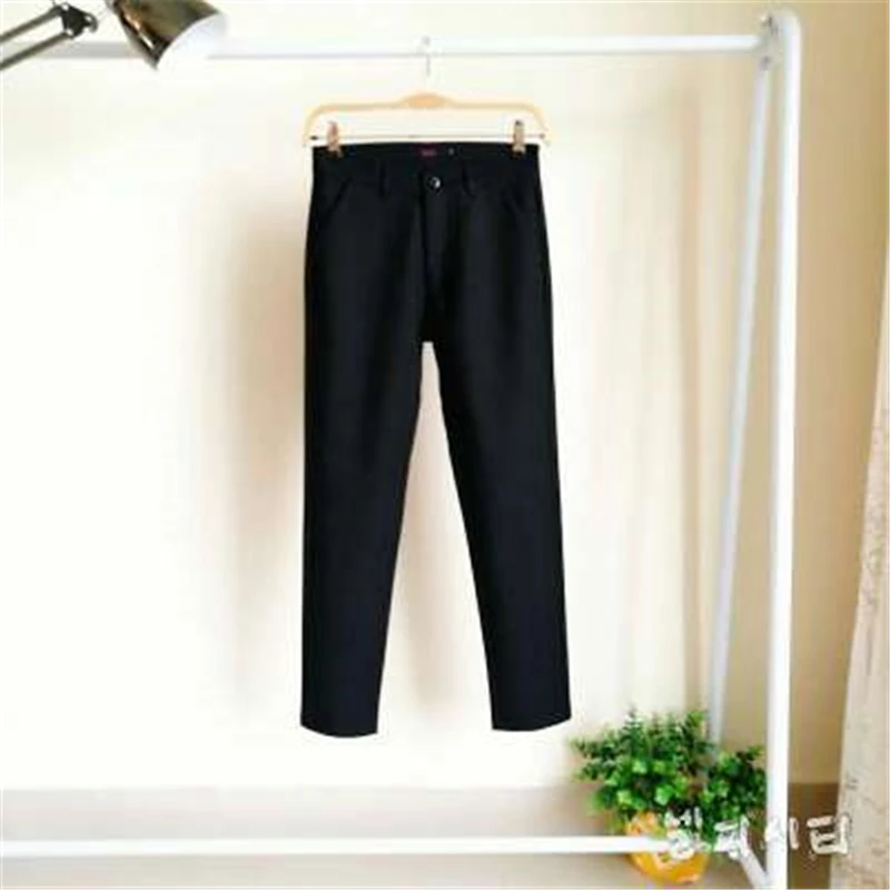 

Women's casual cute Candy Pencil pants fashion elastic cotton trousers women Solid 20 color plus size 4xl pencil straight pants