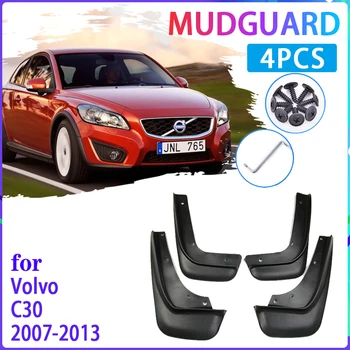 

4PCS Car Mud Flaps for Volvo C30 2007~2013 2008 2009 2010 2011 2012 Mudguard Splash Guards Fender Mudflaps Auto Accessories