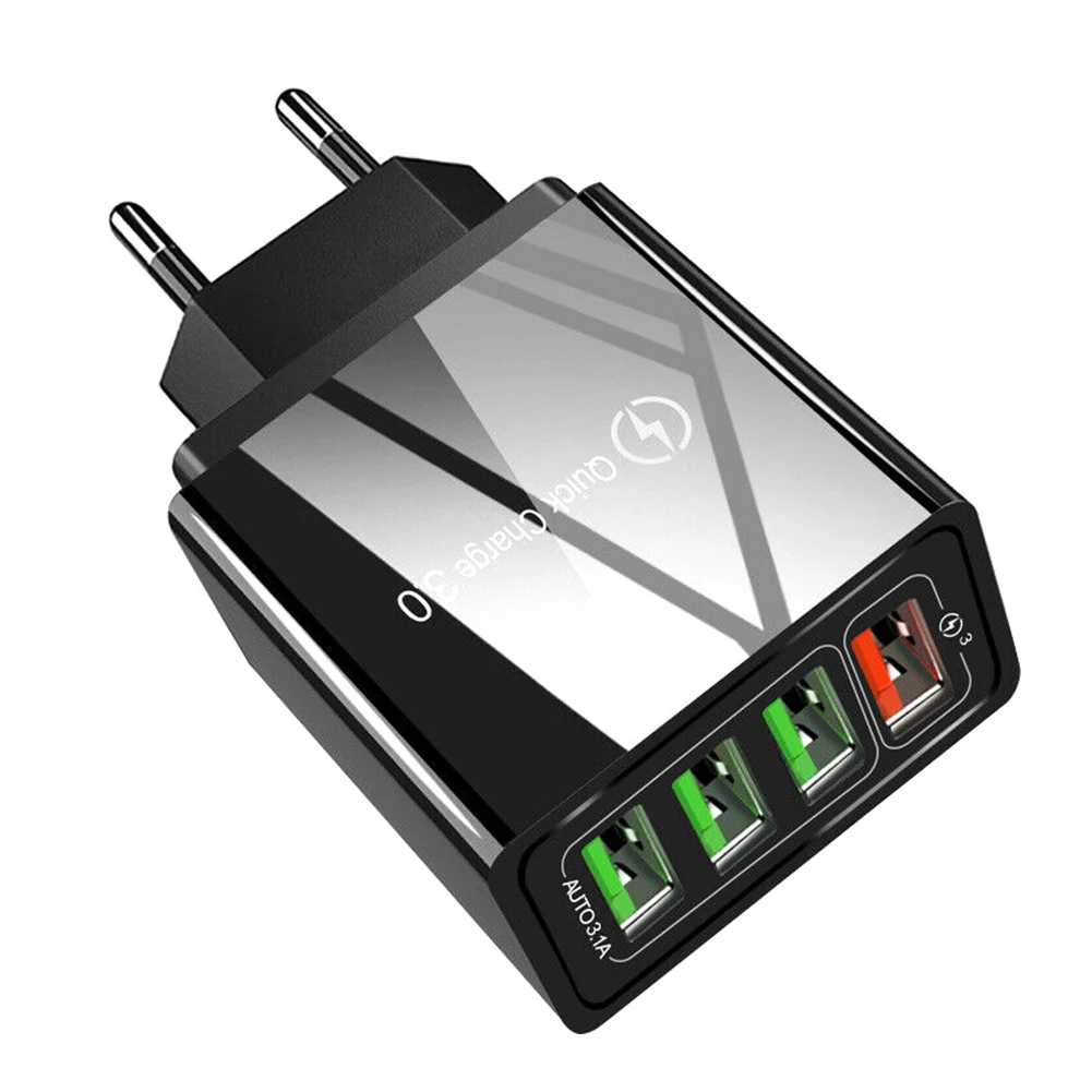 QC3.0 Быстрая зарядка 4 usb порта USB настенное зарядное устройство для мобильного телефона адаптер usb для путешествия зарядное устройство power Bank зарядное устройство