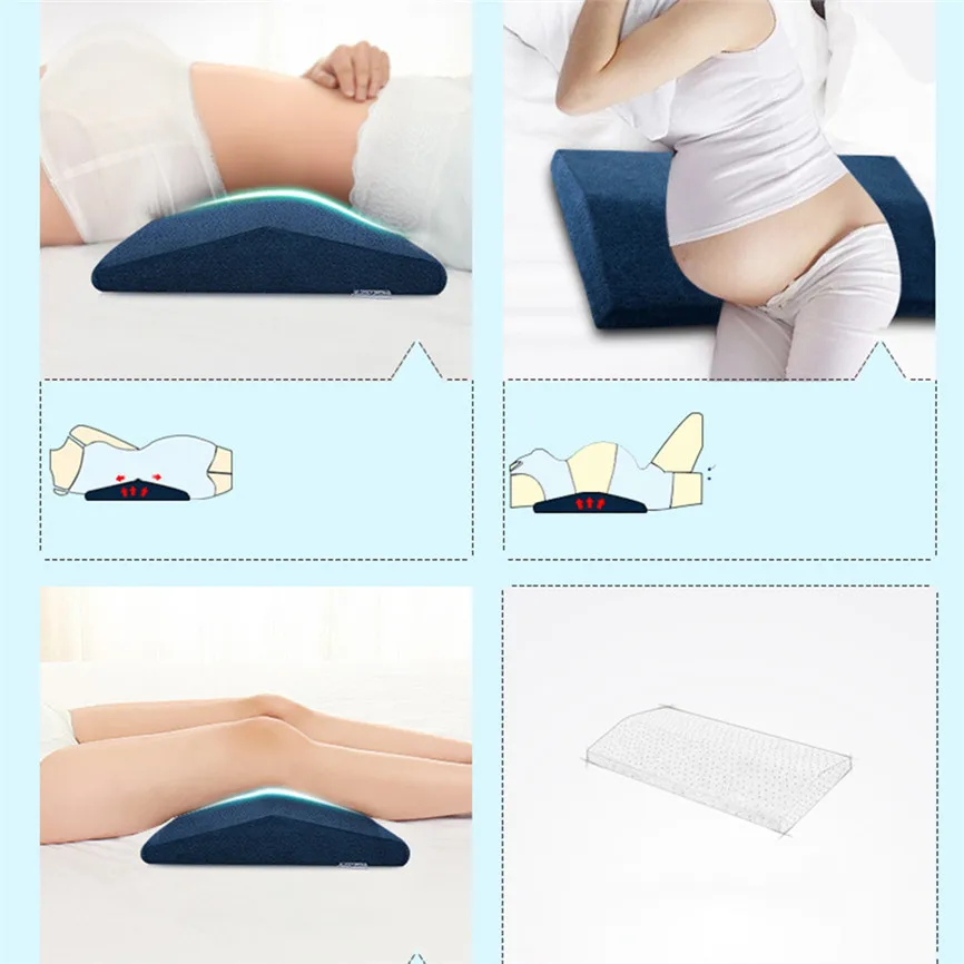 Всплеск памяти поясная поддержка клиновидная подушка для кровати высота спящей ноги для стульев подушки сиденья автомобиля снимает боль M#1