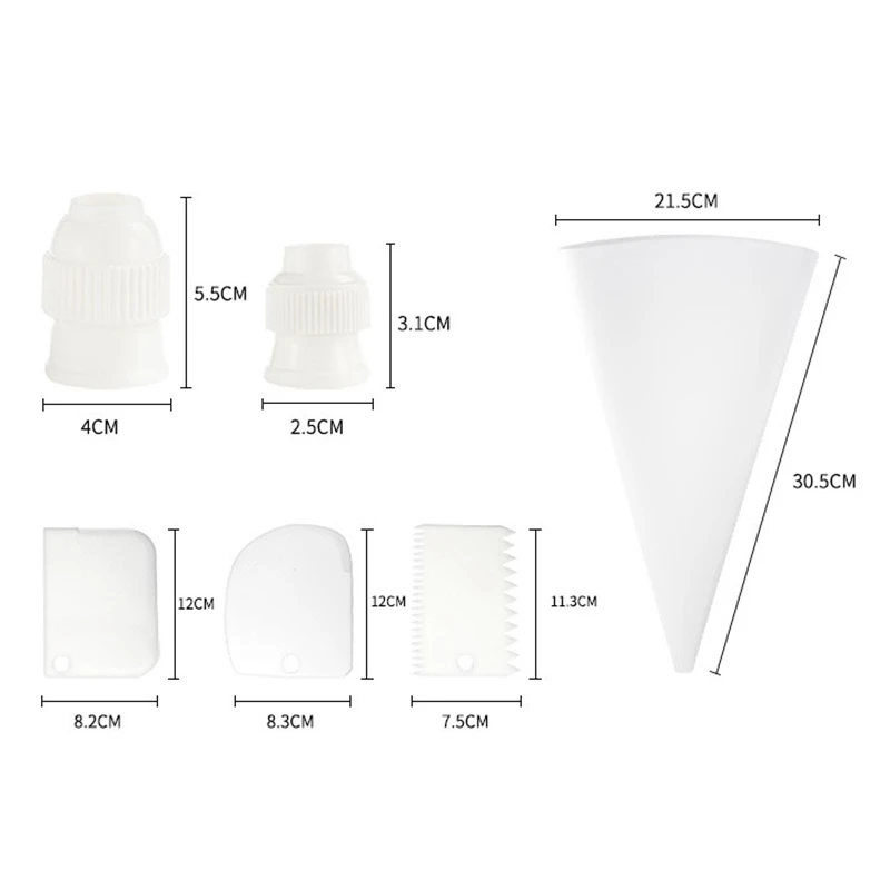  15Pcs Multi-Function Cake Decorating Kit Cake Turntable Set Pastry Tube Fondant Tool Kitchen Desser