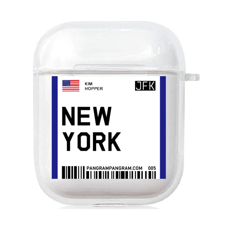 Роскошные воздушные билеты для Airpods 2 1 Bluetooth гарнитура чехол INS этикетка штрих код