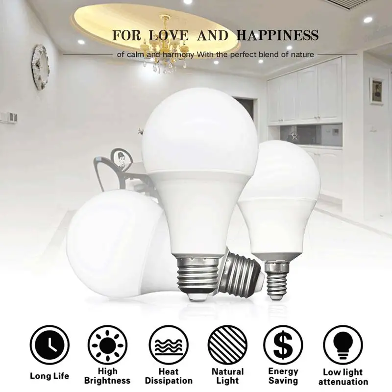 

10pcs/package E27 household energy-saving LED lighting bulb portable bulb