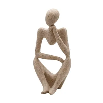 

Creative resin thinker statues abstract people statue sculptures figurine diy decoration crafts office home decor