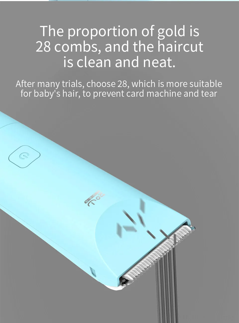 Xiaomi Youpin RUSHAN детская Парикмахерская Супер тишина ребенок и ребенок бритья фетальный волос артефакт новорожденный зарядка толкатель