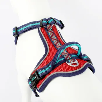 

Dog Cat Harness Reflective Vest Pet Chest Strap Mesh Breathable Dog Harness and Walking Leash Leads for Puppy Small Medium Dogs