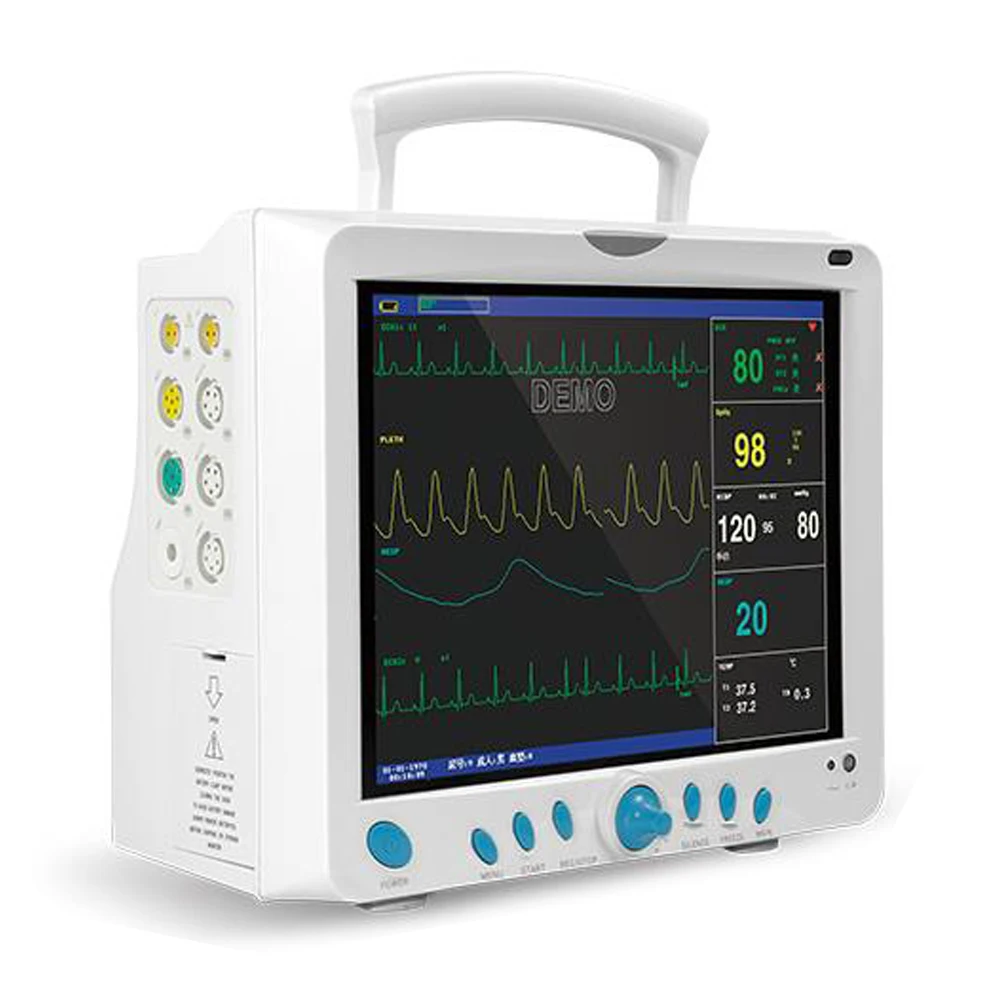 CMS9000 Hospital Medical Patient Monitor Vital Signs Monitor Multi-Parameter ECG NIBP SPO2 RESP TEMP PR HR ETCO2 IBP Machine