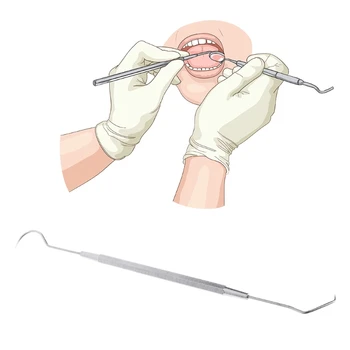 

Dental Endodontic Explorer Instruments Tooth Scraper Tartar Remover New