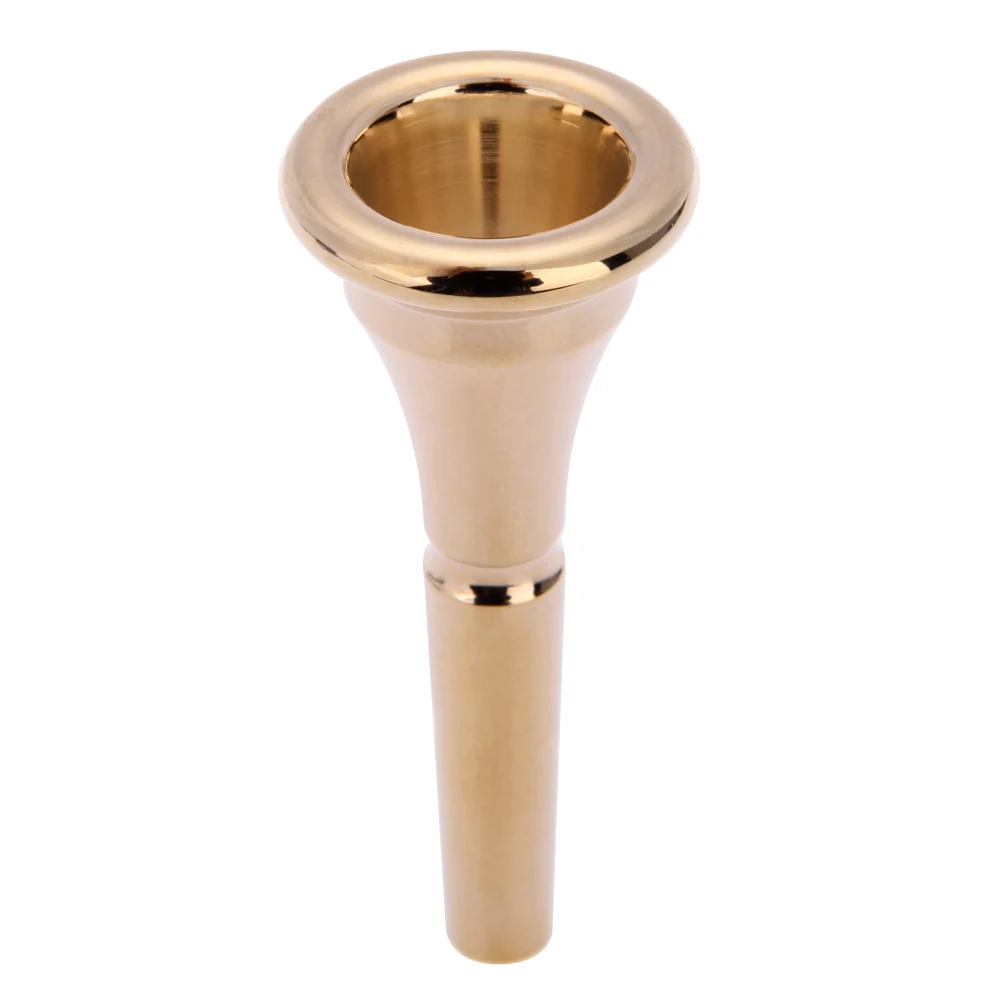 Description Picture 4 of itemProfessional Gold Silver Plated French Horn Mouthpiece Metal Copper Alloy French Horn Musical Instruments