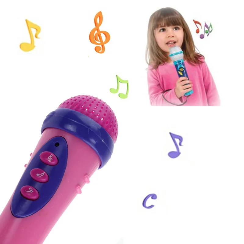 Musical Microphone Cute Girls Boys Mic Karaoke Singing Education Cultivate Music Talent And Interest Toy Gift For Children