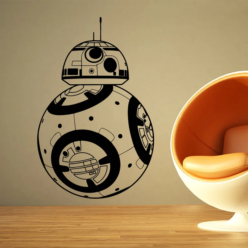 

Promotion Design Star Wars Wall Stickers Home Decor Movie Robot Diy Vinyl Decal Geek Gamer Removable Mural Wallpaper LW478