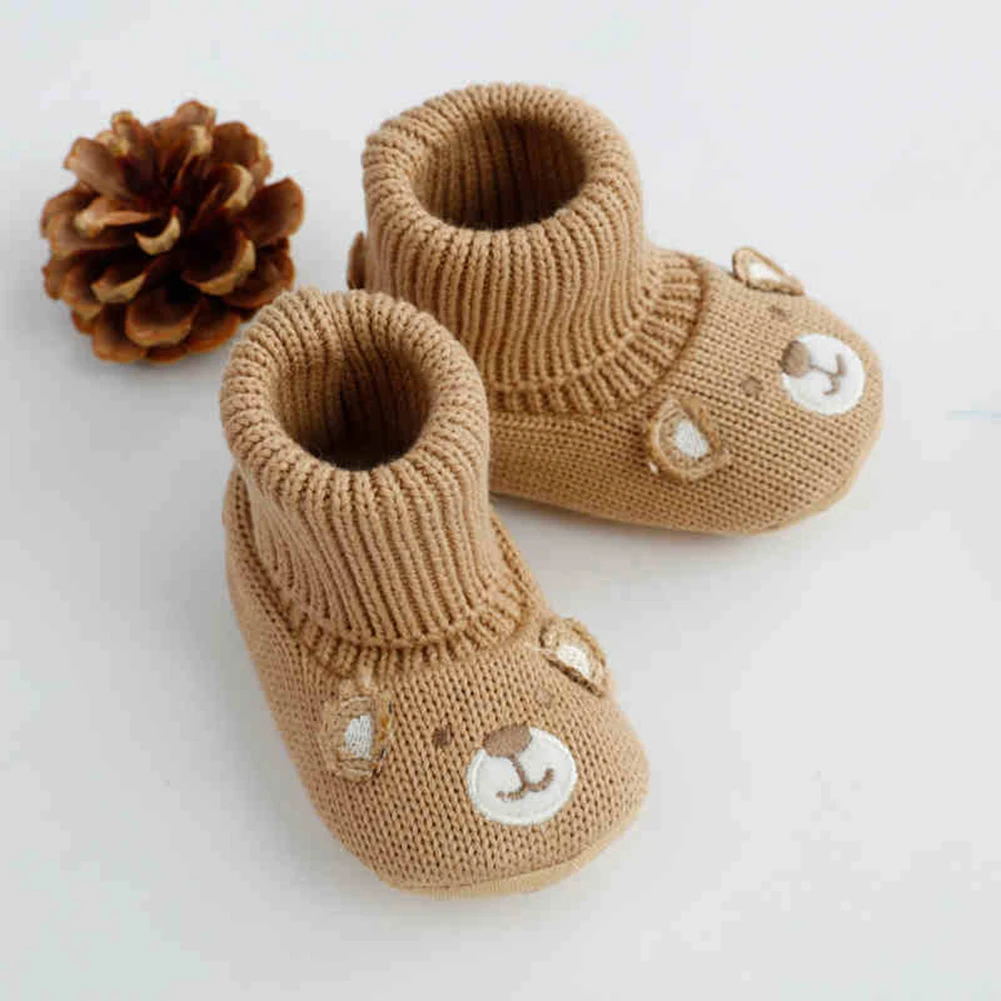 Baby Girls Boys First Walkers Warm Snowfield Booties Boot Infant Toddler Newborn Cute Cartoon Shoes Winter Boots Crib Shoes New