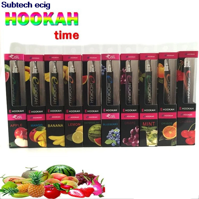 

800 Puffs Shisha Hookah Pens Disposable Hookah Pens Individual Packed E pen smoke Metal Tip 12 Flavor E Cigarette vaporizer vape