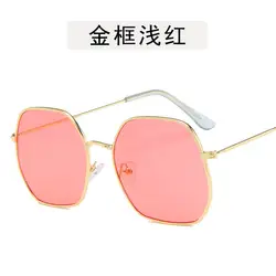 Модные солнцезащитные очки женские брендовые Дизайнерские Большие оправа для очков многогранник прозрачные женские солнцезащитные очки