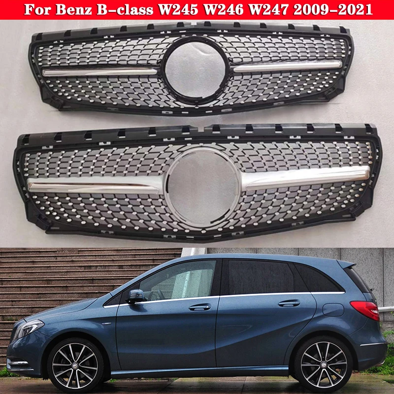 Fur Mercedes Benz B Klasse W245 W246 W247 2009 2021 Auto Nahen Grille B180 B200 B260 Gt Diamant Vordere Vertikale Bar Stossstange Grille Racing Grills Aliexpress