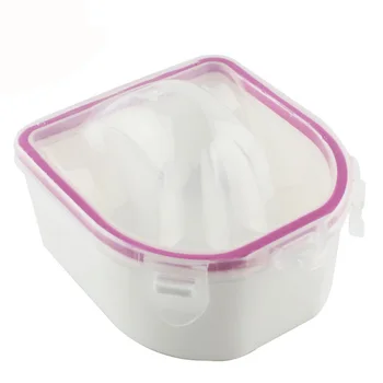 

Finger Nail Manicure Art Tips Soaker Treatment Remover Soak Bowl Double layer