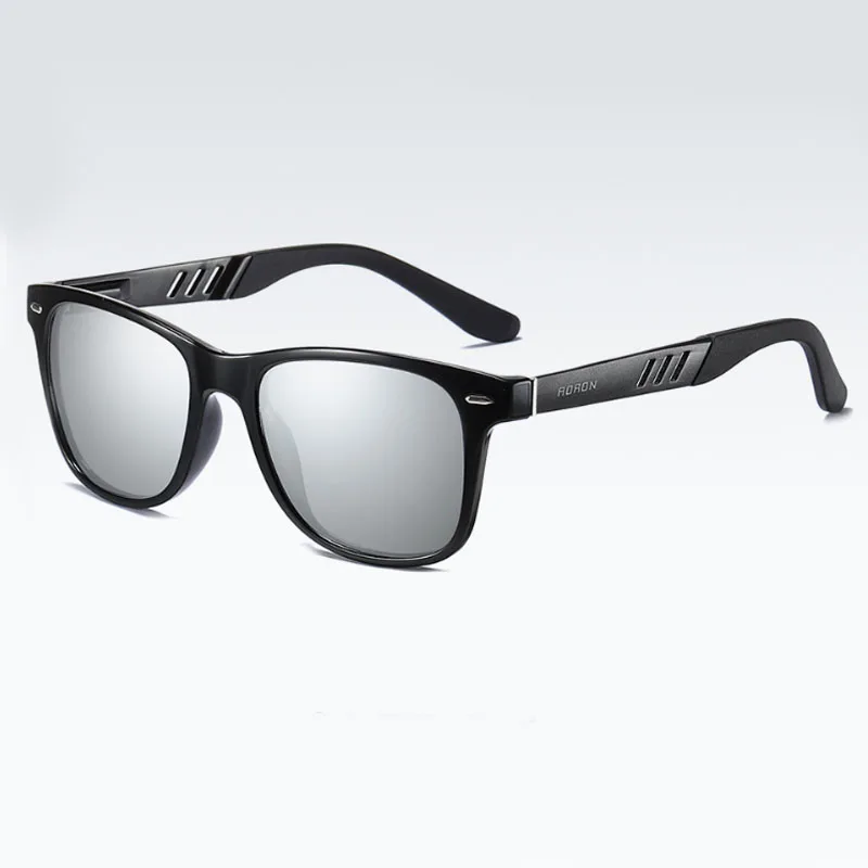 Квадратные фотохромные солнцезащитные очки для мужчин и женщин, поляризационные, хамелеон, для вождения, солнцезащитные очки, мужские, oculos gafas de sol - Цвет линз: silver mirror