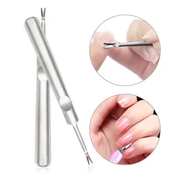 

1pcs Stainless Steel Nail Care Fork Dead Skin Pushers Trimmers Cuticle Remover Manicure Pedicure Salon Care DIY Beauty Tools New