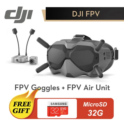 DJI FPV очки DJI оригинальные VR очки с дальней передачей цифрового изображения низкая задержка и сильная защита от помех - Цвет: Синий