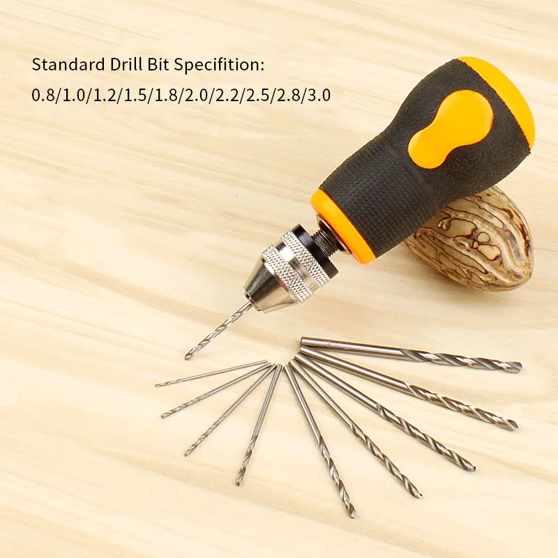 Mini Spiral Hand Drill Full Metal Hand Twist Drill Manual Punching To^y^