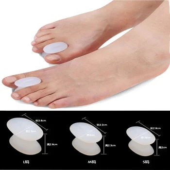 

1Pair Toe Separator Foot Care Tool Silicone Big Toe Bunion Straightener Valgus Hallux Bunion Protector Corrector Alignment