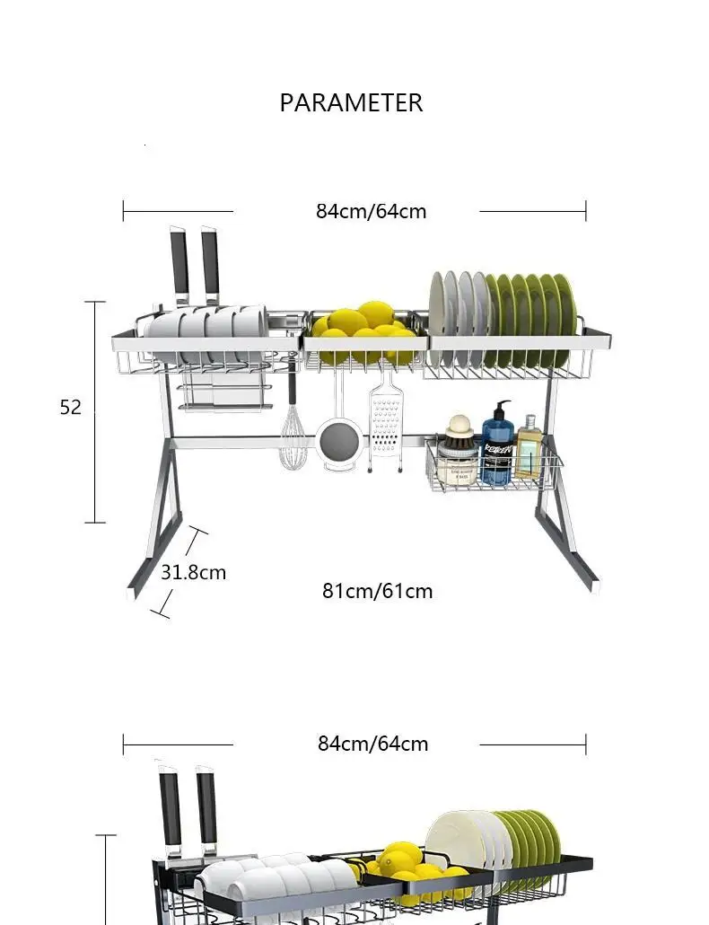 Escurreplatos Organizadores Escurridor De Platos из нержавеющей стали Mutfak кухня Cozinha Cocina кухонный стеллаж для хранения