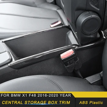 

Auto Car Accessories Central Armrest Storage Box Trim Frame Cover Sticker Interior Decoration Molding for BMW X1 F48 2016-2020