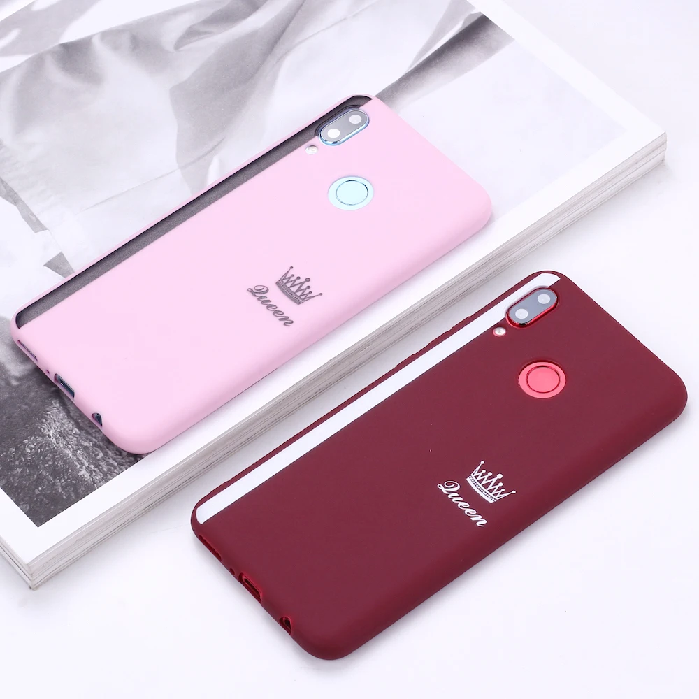 Для Huawei Honor Mate 10 20 Nova P20 P30 P40 P смарт корона В Полоску Королева Король любовник пара