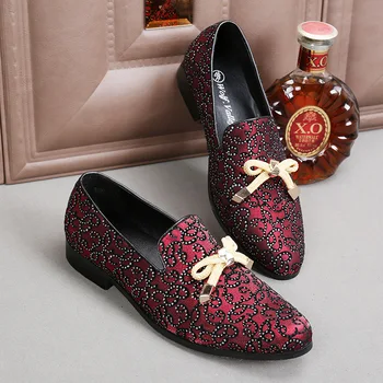 

Chaussure Fashion Genuine Leather British Style Fashion Loafers Pointed Toe Casual Full Grain Leather Cow Leather Slip-on Rubber