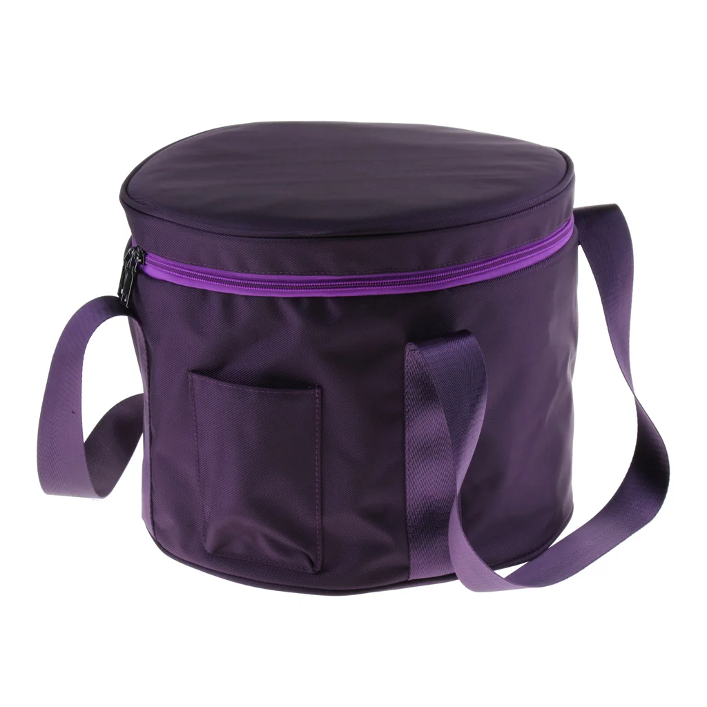 11/14 Inch Carry Case Thicken Bag Cotton for Crystal Singing Bowl, Purple