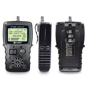 

VF-8600 Satellite Finder For Satellite TV Receiver Satfinder With Compass sat Finder Full support DVB S/DVB S2/MPEG 2/MPEG 4