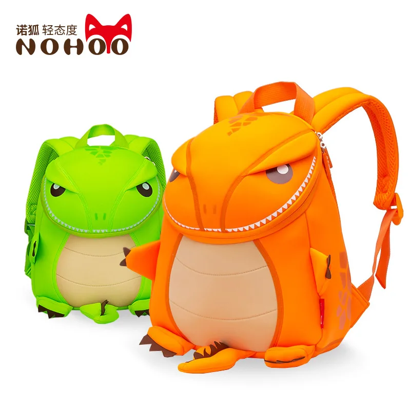 

NOHOO 2019 New Style 3D Dinosaur CHILDREN'S School Bags 3-5-6 Years Old Baby Backpack BOY'S Girls Backpack Large Size